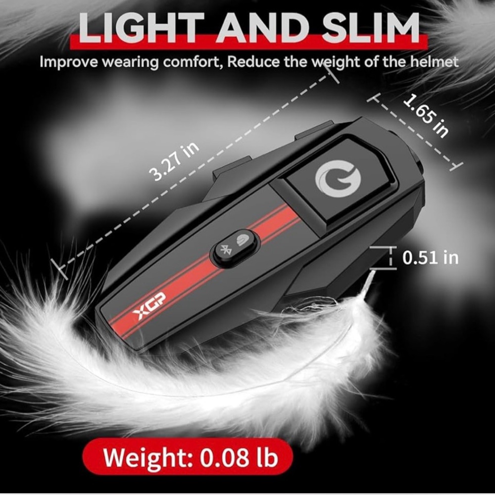 XGP Motorcycle Bluetooth Intercom Set - Picture 3 of 9